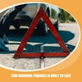thumbnail image 3 of OUNONA 5 Pcs Triangle d'Avertissement d'Urgence Rouge Réfléchissant pour Urgences Routières et Propriétaires et Conducteurs de Voiture, 3 of 8