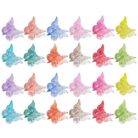 24pcs Mini Butterfly Claw Clips Small Butterfly Clips Hair Accessories for Women Girls
