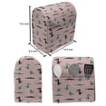 thumbnail image 5 of Dinosaur Funny Lounger Chair Bag, Crocodile Reptile Vicious Animal Evolution Alligator Illustration, High Capacity Storage with Handle Container, Lounger Size, Blush Dark Seafoam, by Ambesonne, 5 of 5