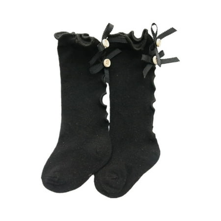 

Xingqing Newborn Kids Baby Girls Knee High Soft Cotton Warm Socks 0-3 Years