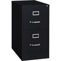 FILE CABINET VERTICAL 2 DRAWER LETTER SIZE BLACK POWDER COAT