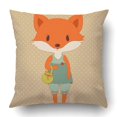 thumbnail image 1 of RYLABLUE Rétro fox Taie d'Oreiller Taie d'Oreiller Coussin Housse 18x18 Pouces, 1 of 2