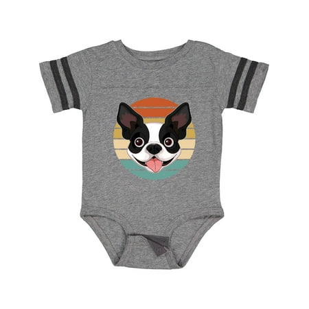 

Inktastic Boston Terrier Dog Retro Sunset Gift Baby Boy or Baby Girl Bodysuit