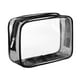 thumbnail image 5 of Bolsa de maquillaje transparente, organizador de cosméticos, soporte para accesorios de baño Negro, 5 of 9