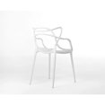 thumbnail image 2 of Take Me Home Dining Chair with Arms – Set of 4 white Masterchairs, Waterproof, Durable, and Stylish Design for Indoor and Outdoor Use, Comfortable Armrests, All-Weather Seating for Dining Rooms, Patio, 2 of 3