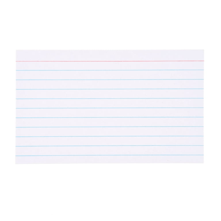 Heavyweight Ruled Index Cards, White, 3" x 5", 400 Count photo 5