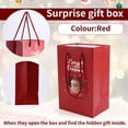 thumbnail image 5 of Caja Sorpresa de Dinero, Caja Sorpresa de Feliz Navidad, Caja de Regalo Única con Sobres Plegables Que Rebotan, Caja de Regalo con Explosión de Efectivo, Color Rojo, 5 of 5