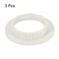 thumbnail image 3 of Uxcell E14 Light Socket Rings Lamp Shade Holder Adapter Ring for Light Fixtures White 3 Pack, 3 of 5