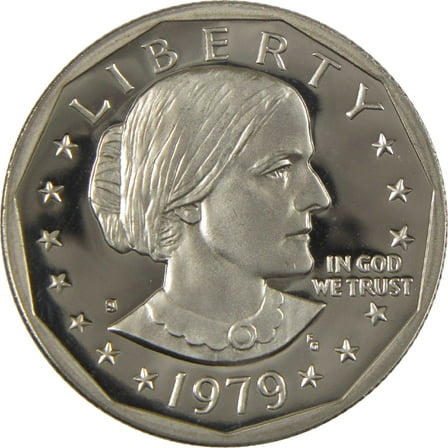 1979 S Type 1 Filled S Susan B Anthony Dollar Choice Proof Clad SBA