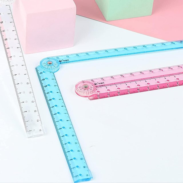 2 uds., regla transparente plegable de 30cm, regla de plástico inastillable, suministros escolares (t-0-g) ZefeiWu 8390606391414