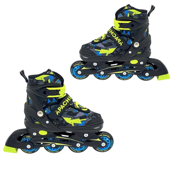 Patines Ajustables Infantil Talla 22-25 Apache Reflejantes