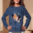 thumbnail image 3 of Ropa para niños de 8 a 14 años, linda camiseta de otoño 2023, informal, con estampado de manga larga, camisetas blancas de moda, ropa para niñas, 3 of 5