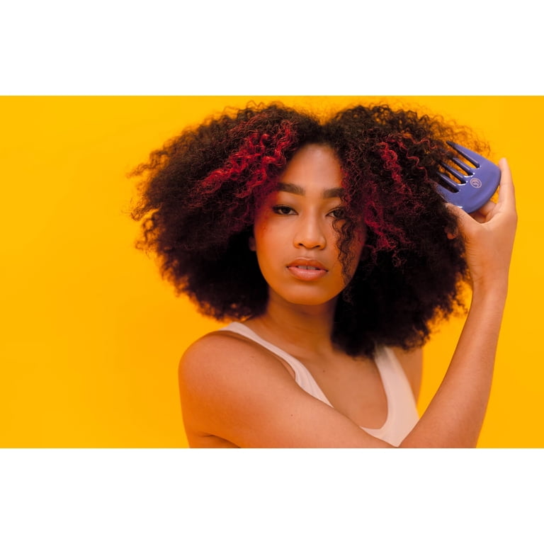Kazmaleje Kurls Plus Wide Tooth Pick Hair Comb, Cobalt photo 6