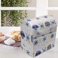 thumbnail image 4 of Cinco de Mayo Lounger Chair Bag, Cultural Sugar Skulls Bones and Flowers Pattern, High Capacity Storage with Handle Container, Lounger Size, Azure Blue Multicolor, by Ambesonne, 4 of 5