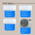 thumbnail image 5 of ACiQ 23 SEER2 Essentials 24000 BTU Tri Zone Wall Mount Mini Split AC/Heating System - R32 | 9000 + 12000 + 12000 BTU 230v Ductless Heat Pump with 30ft Installation Kit, 5 of 9