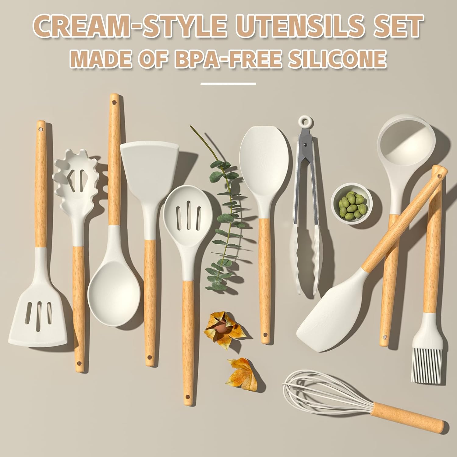 oannao 33-Piece Silicone Cooking Utensil Set with Holder photo 7