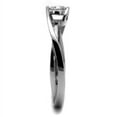 thumbnail image 4 of Luxe Jewelry Designs Stainless Steel Bypass Style Women's Engagement ring with CZ, Size 8 (Pack of, 4 of 4