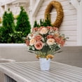 thumbnail image 6 of DefiDgd Spring Imitation Flower Bouquet,Vase Filling Faux Rose Flower Table Centerpieces for Wedding Party Home Entryway Outdoor Indoor Decoration(J), 6 of 6