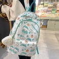 thumbnail image 4 of Mochila de estilo universitario con estampado de dibujos animados, suave, de gran capacidad, para mujer, con grafiti para estudiantes, 4 of 6