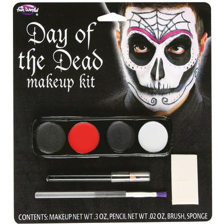 Male Day Of The Dead Makeup Kit Adult Halloween Accessory