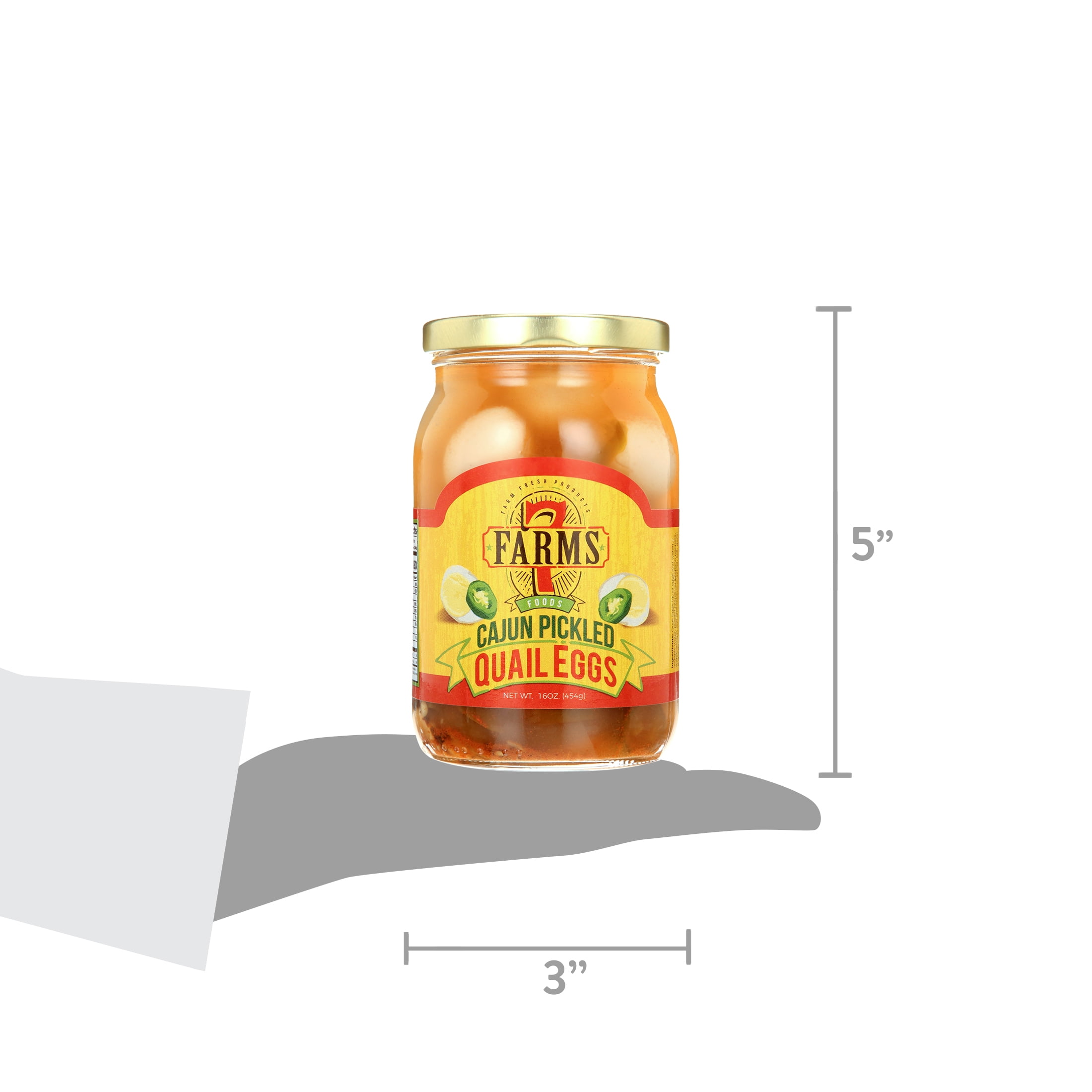 7 Farms Cajun Pickled Quail Eggs