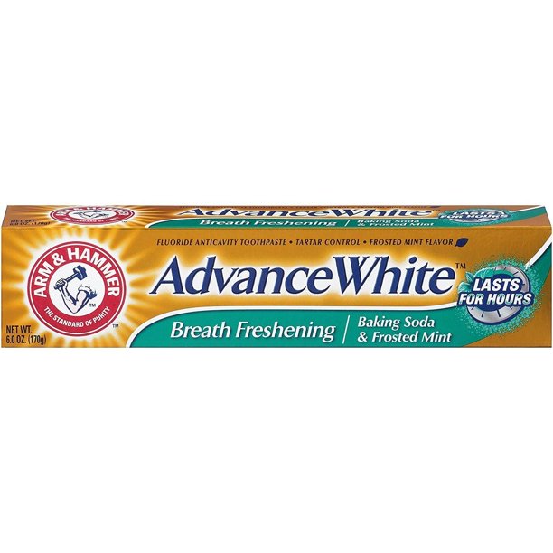 ARM & HAMMER Advance White Baking Soda Toothpaste, Frosted Mint 6 oz
