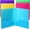 Pastel Colors 2, variant on Mr. Pen- Plastic Folders with Pockets and Prong, 5 Pack, Assorted Colors