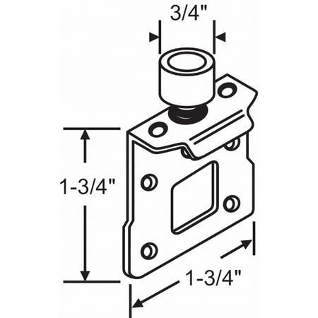 

Sim Supply Roller Bracket Steel Plated 2-67 2-67 ZO-G4435337