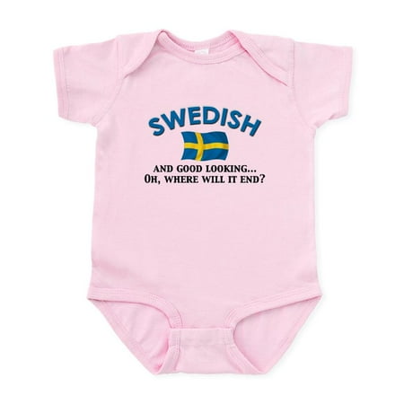 

CafePress - Good Lkg Swedish 2 Infant Bodysuit - Baby Light Bodysuit Size Newborn - 24 Months