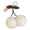 off. white., variant on Plush Cherries Keyring Fruit Shape Keychain Purse Charm Stylish Backpack Accessory for Trendy Women and Teens