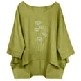 thumbnail image 2 of Ailaofu Womens Summer Tops 2026 Crew Neck Mid-Sleeve Tops Blouses Spring Fashion, 2 of 7