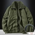 thumbnail image 5 of RYDCOT Men's Winter Jacket Thick Sherpa Fleece Lined Full Zip Warm Cargo Zipper Pockets Trucker Work thermal Coat Quterwear Jackets Army Green, 5 of 7