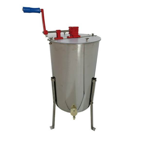 INTBUYING Extracteur de Miel en Acier Inoxydable à Cadre 2 avec Équipement Apicole sur Pied
