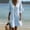 Blue, variant on Gamivast Rompers for Women Linen Button Down V Neck Short Sleeve with Pockets Lightweightloose Fit Knee Length Romper Elastic Waist Vacation Beach Resort Summer Wear Pink L