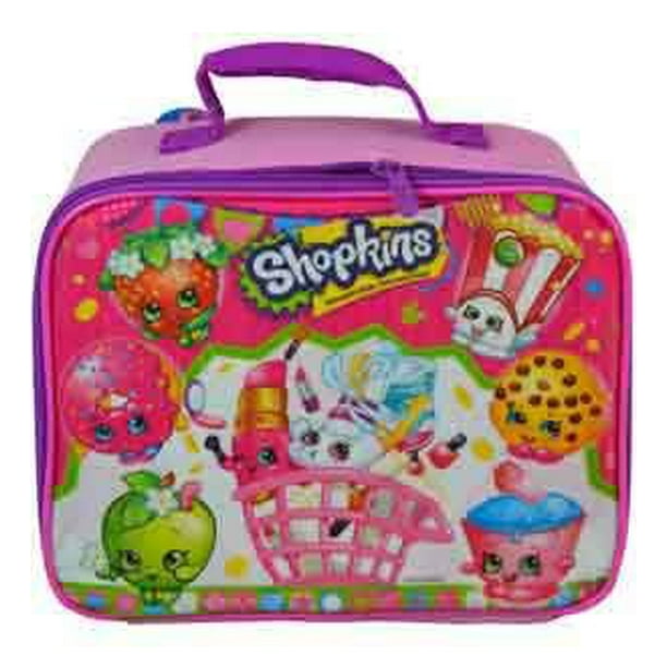Lunch Bag Shopkins Pink in Basket New 418501