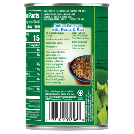 Libby's Canned Italian Cut Green Beans 14.5 oz. Can