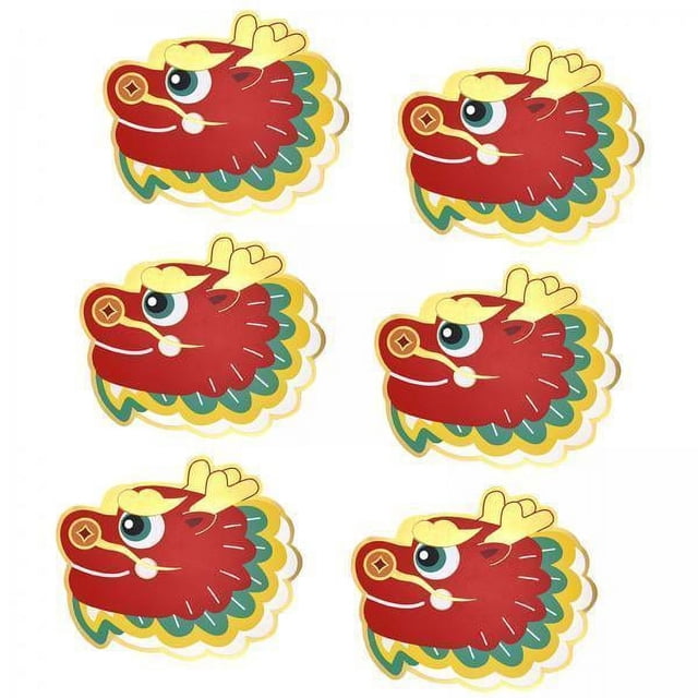 3x Sobres Rojos Del año Lunar Chino, Sobres Rojos de Dragón, Regalos, Sobres para Tarjetas de Felicitación, Bolsillos Rojos para Festivales Y Bodas, 6 3 piezas