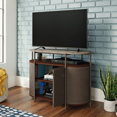 Sauder - Radial Tv Stand -Umber wood - Umber Wood