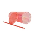 thumbnail image 2 of Vaso Con Popote Mainstays Textura Rosa 700 ml, 2 of 3