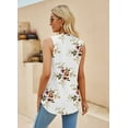 thumbnail image 4 of Summer Women Tank Tops Casual Sleeveless V Neck Vest T-Shirs  Out Loose Comfy Tunic Blouses, 4 of 5