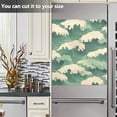 thumbnail image 3 of Yayeee Magnetic Dishwasher Cover for The Front Decoration Home Kitchen Machine Sticker Protector, Green Wave Pattern, 3 of 6