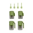 thumbnail image 1 of Mini botella de condimento de vidrio, accesorios de especias de muñeca de resina realista, casa de muñecas verde perfke Mini botellas de condimento, 1 of 9