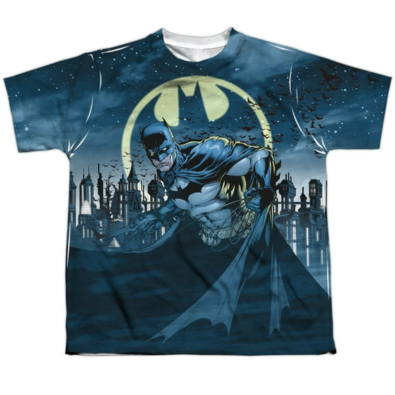 Batman Men's  Heed The Call Sublimation T-shirt White