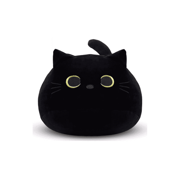 Almohada De Peluche De Gato Negro, Almohada De Sofá Con Dise