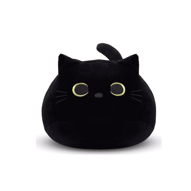 Almohada De Peluche De Gato Negro, Almohada De Sofá Con Dise