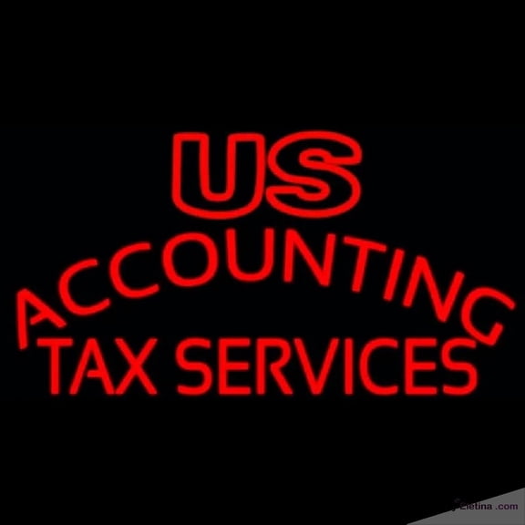 Neon Signs for Wall Decor Us Accounting Ta Service Handmade Art Sign Neon Led Tubing16x20inch