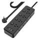 thumbnail image 1 of Multicontacto extension con Interruptores Independientes 8 Salidas y 4 USB  Lab.G Negro, 1 of 5