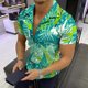 thumbnail image 5 of Camisas casuales de manga corta de moda de verano para hombres Pompotops  oipoqjl48768, 5 of 7