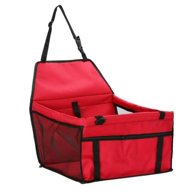 Sywqhk Asiento de seguridad para coche para mascotas, transpirable, impermeable, bolsa de viaje para perros y gatos (rojo) Sywqhk Para estrenar