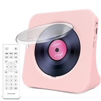 Jazmm CD Player Portable with Bluetooth, HiFi Sound Speaker, CD Music Player with Remote Control, Dust Cover, FM Radio, LED Screen, Support AUX/USB, Headphone Jack for Home, Kids, Kpop, Gift